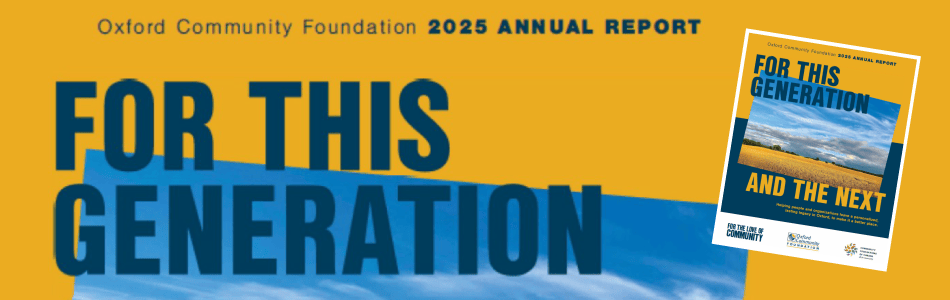 Header image of the 2025 OCF Annual Report.